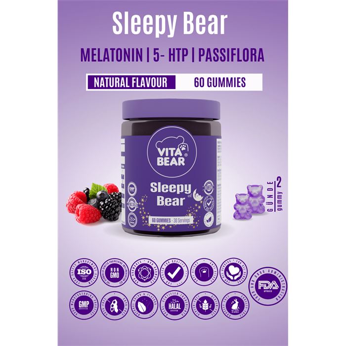 Vita Bear Sleepy Bear Uyku Düzenleyici Vitamin 60 Adet